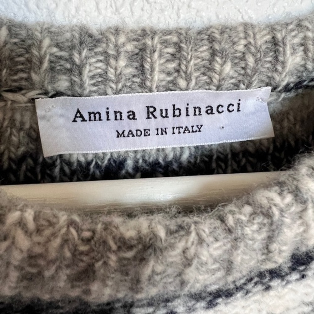 Amina Rubinacci Made in Italy soft wool sweater S/M - Picture 5 of 5